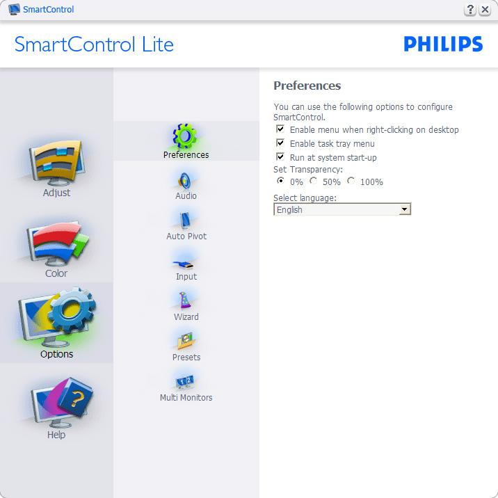 Az Entertainment (Szórakozás) beállítása esetén a SmartContrast és a SmartResponse funkciók engedélyezettek.
