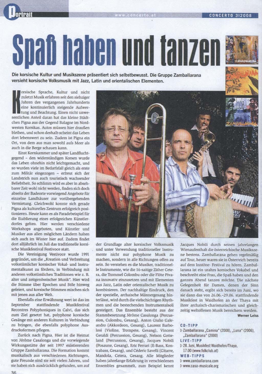 Waidhofen - Autriche ZAMBALLARANA Juin 2008 ZAMBALLARANA -