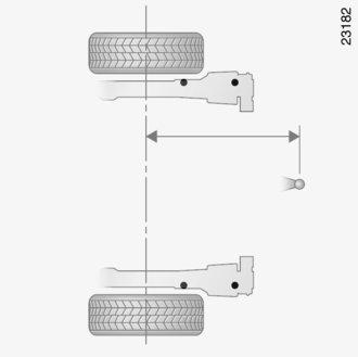 VONTATÁS: vonóhorog A Normál karosszéria A = 932 mm Hosszú karosszéria A = 1043 mm A vontatási pont megengedett függőleges terhelését, fékezett és