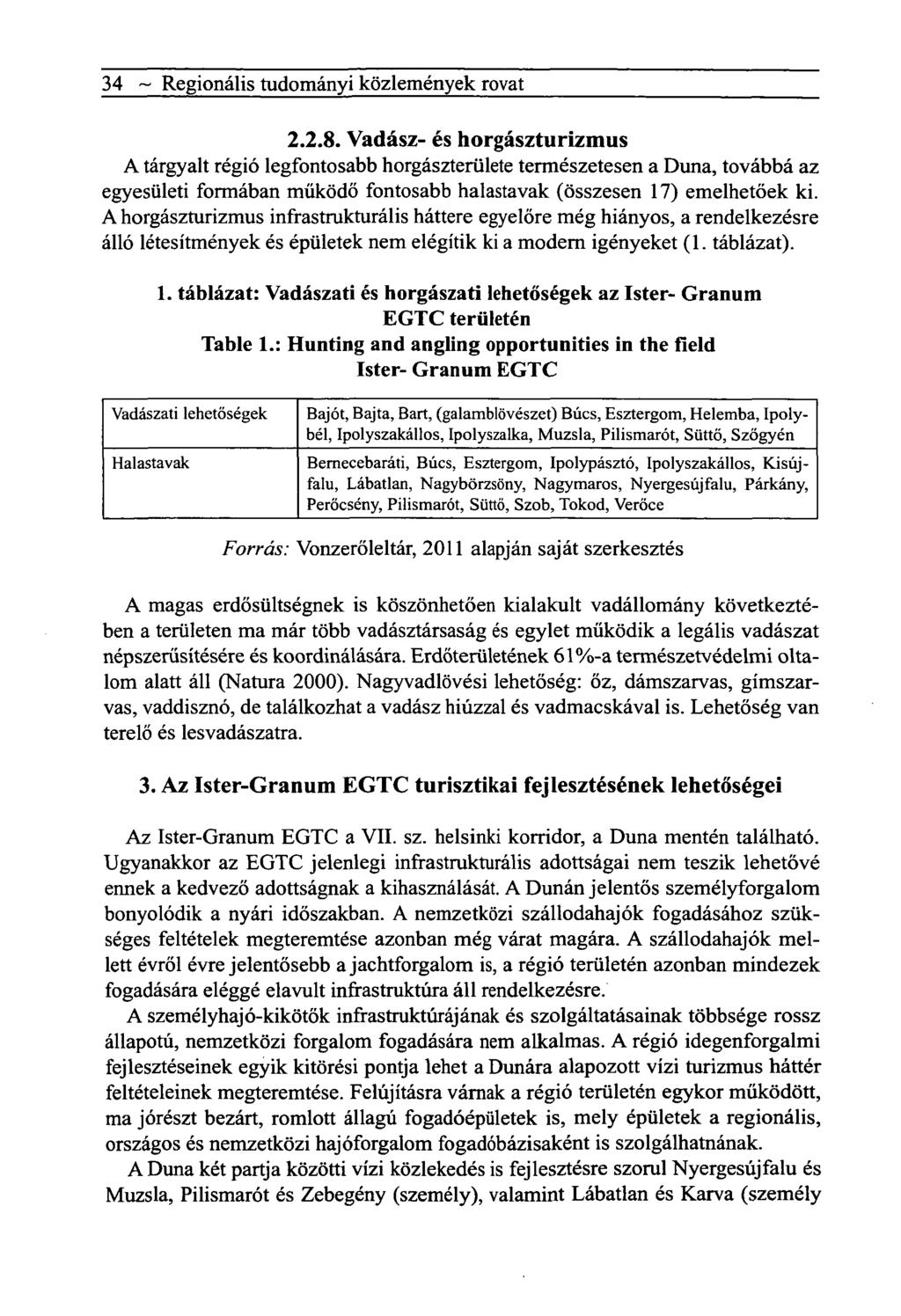 34 ~ Regionális tudományi közlemények rovat 2.2.8.