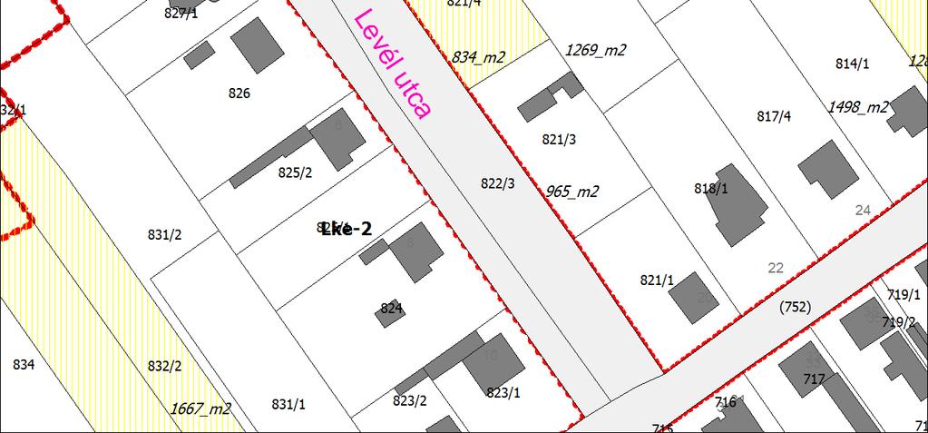 esetében Az ingatlan (Lomb u. 1.) előkertjében garázst létesített, mely 10 éve ott áll. Kéri a HÉSZ-t úgy módosítani, hogy az beépíthető legyen.