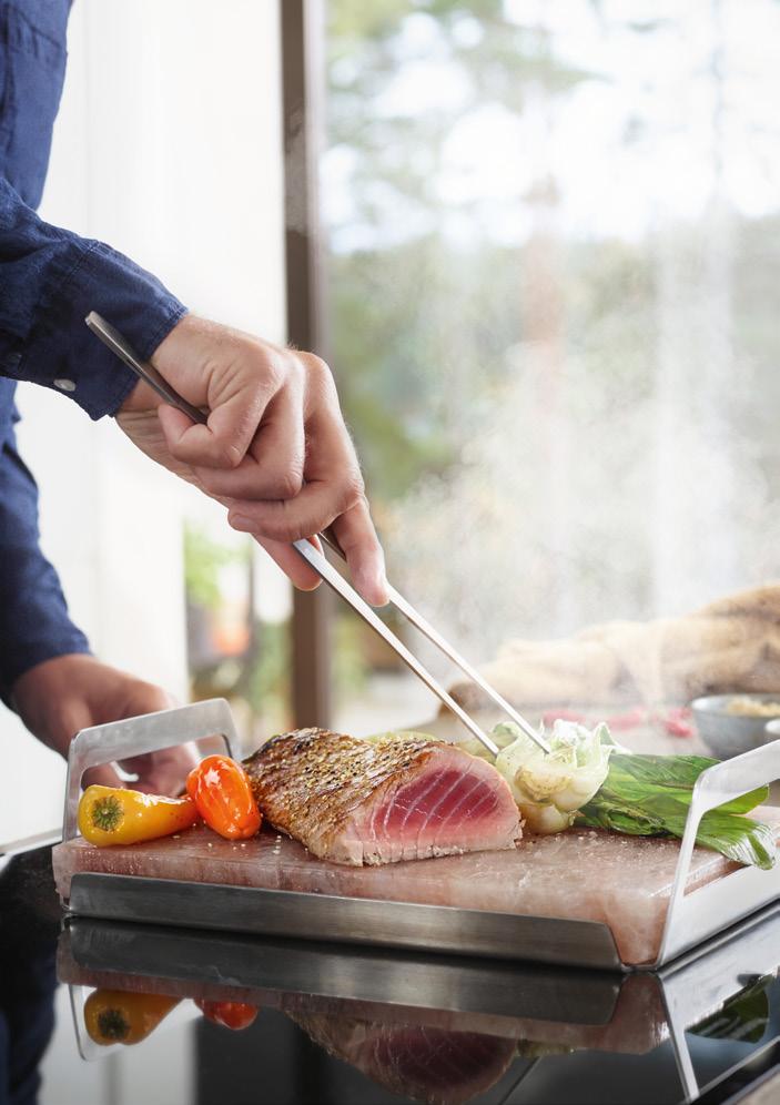 főzőlapon, grillen vagy sütőben, de lehűtve tálalóedényként is.