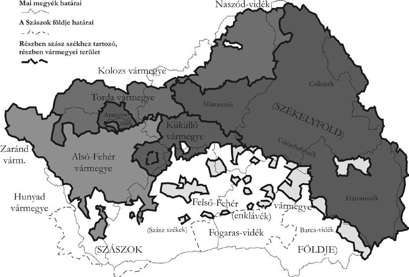 TÉRKÉPMELLÉKLETEK Székelyföld, Torda vármegye