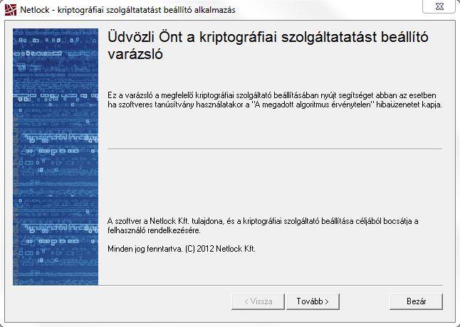 2. Bevezető Az alábbi segédlet ahhoz nyújt rövid útmutatót, hogy ha szoftveresen tárolt tanúsítvány használata közben A megadott algoritmus érvénytelen hibába futna, át tudja alakítani tanúsítványát