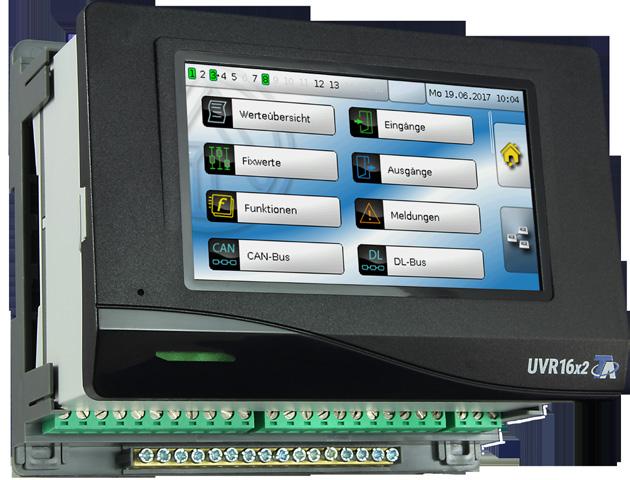 Szabadon programozható az UVR16x2 -vel saját x2 technológiás rendszert fejlesztettünk ki. A DL-BUS egy általunk kifejlesztett kétírányú BUS-rendszer. Minden DL-BUS rendszerben egy DL-Master (p.l.: UVR16x2) és több DL-Slave (p.