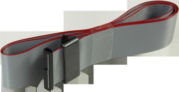 A mellékelt 700 mm-es szalagkábel a panel és a vezérlőegység közötti kapcsolatra szolgál.
