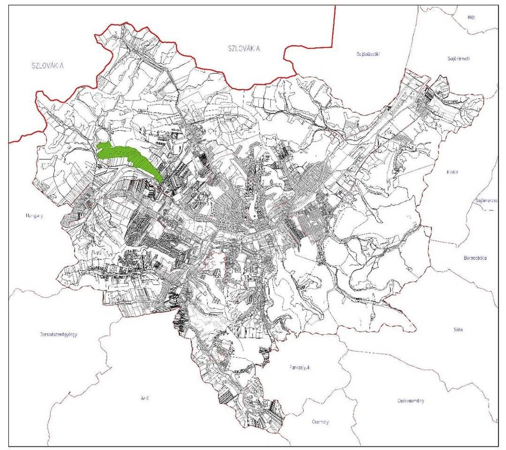 3 3. ábra: NATURA 2000 területek térképi feltüntetése Ózd város