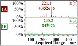 5. ábra (folytatás) A vizsgált fenolok tbdms-származékainak tömegspektrumai és főbb szelektív fragmentum ionjaik szerkezete 213/215 4-K-3,5-diMF m/z 270/272: [M] 213/215: [M-C(CH 3 ) 3 ] + 177:
