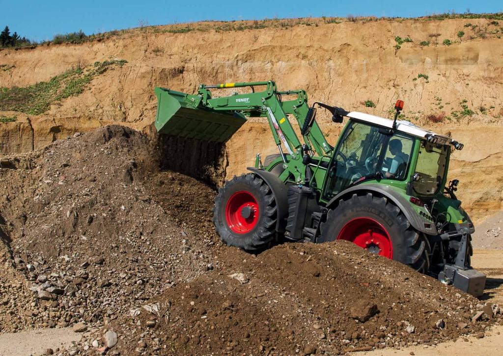 A legkifinomultabb vezérlési- és 4 vezetési kényelem 5 Öröm a munka során A Fendt Cargo homlokrakodónál az optimális kezelői kényelemre fektették a hangsúlyt. A Fendt Vario kiváló kilátást kínál.