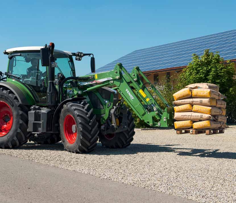 beépített szeleptechnikával Letámasztók a gémeken- a kompakt megoldás A Fendt Vario és Fendt Cargo tökéletes egységet képeznek Tökéletes látásviszonyok