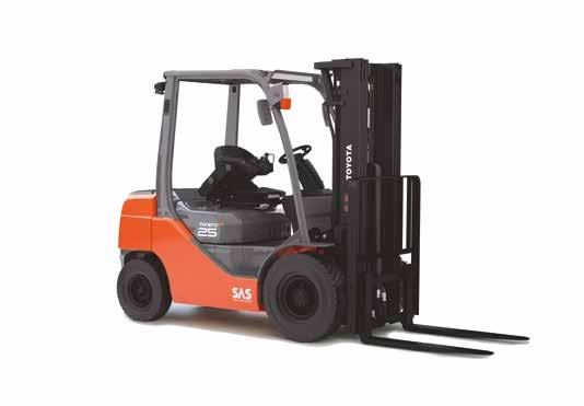 2 TOYOTA MATERIAL HANDLING Toyota Tonero 3,5 TONNÁIG, HIDRODINAMIKUS NYOMATÉKVÁLTÓVAL VAGY HIDROSZTATIKUS MEGHAJTÁSSAL Kiváló termelékenységet biztosító, megbízható targoncák nagy
