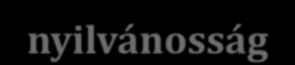 nyilvánosság Adatkezelők