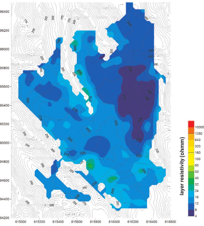 Inversion of the Geoelectric Measurements in the Bátaapáti Area (South Transdanubia, Hungary) 189 Figure 16.