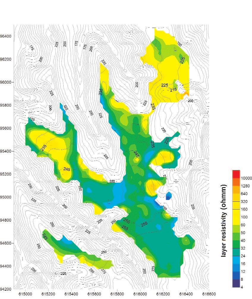 Inversion of the Geoelectric Measurements in the Bátaapáti Area (South Transdanubia, Hungary) 191 Figure 18.