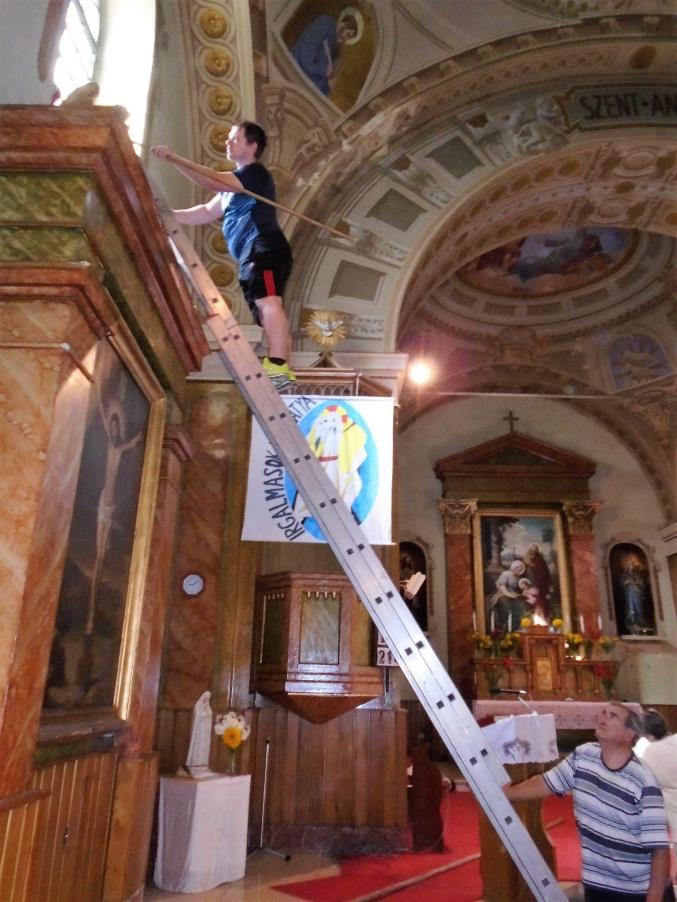 végzett tevékenység Belső A plébánián és a