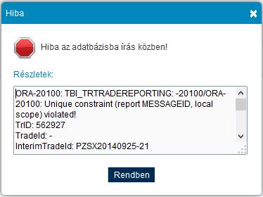 A feltöltés csak a KELER által meghatározott üzemidőn belül munkanapokon 8.30 és 18.00 között lehetséges. Amennyiben üzemidőn kívül próbálunk fájlt feltöltetni, a következő hibajelzést kapjuk. 2.1.2 Több állomány feltöltése Lehetőséget biztosítunk több állomány egyidejű kiválasztására és feltöltésére.