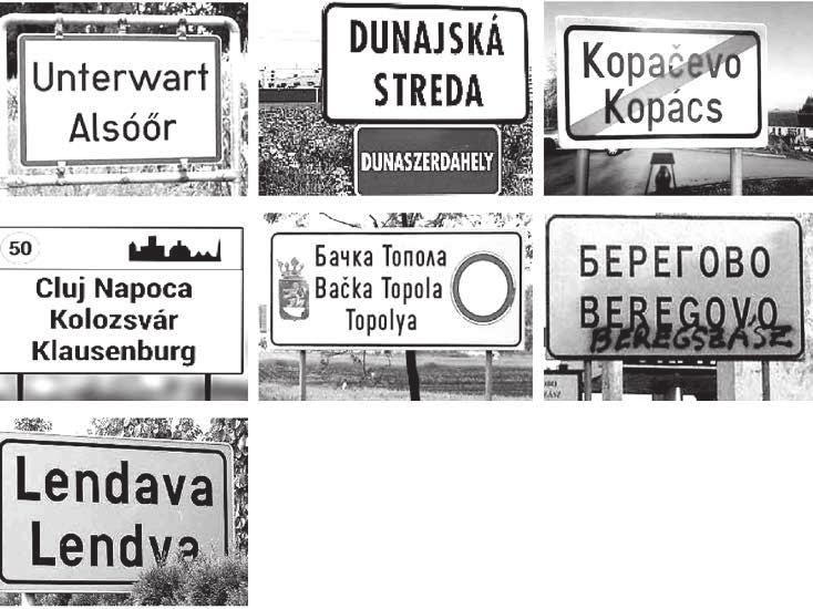 140 Szoták Szilvia politika területén is. A szomszédos országokban például bár fokozatosan egyre nagyobb számban kerültek ki magyar nyelvű helységnévtáblák 2 az magyarok által lakott területekre.