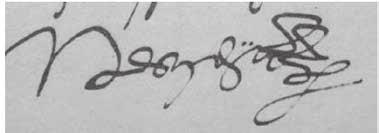 6. ábra: Aláírás 1549. december 10. 6.
