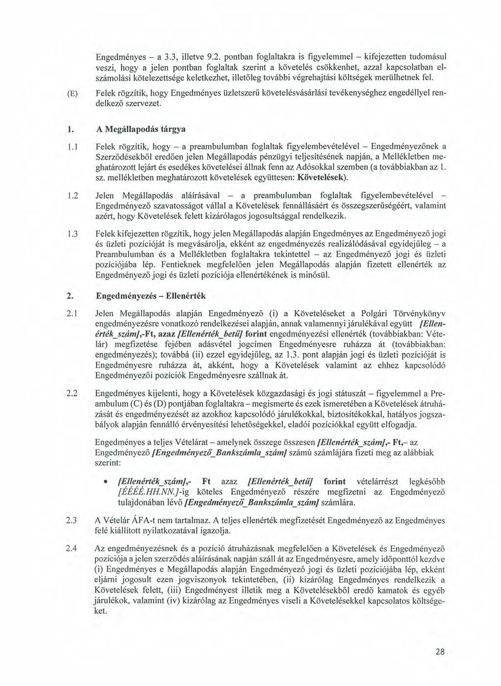 Engedményes - a 3.3, illetve 9.2.