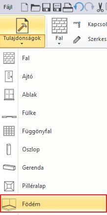 Kattintson a Menüszalag / Épület / Szerkesztés / Négyzetes falkiszögellés parancsra. Adja meg az A és B értékeket: 1.