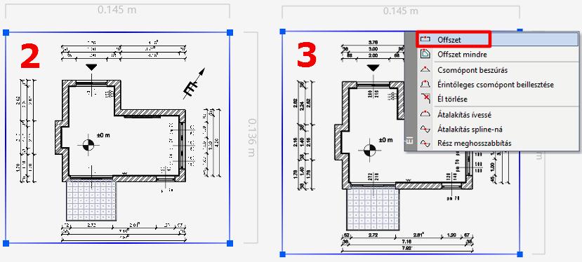 5. Workshop: Dokumentáció készítés 185 Az előzőekben leírtak szerint másolja a tervlapra a méretezett falnézetet is 1:50 arányban. Így lehetséges egy lapra különböző méretarányú rajzokat helyezni. 5.