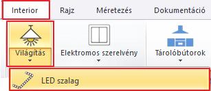 A 3D ablakban állítson be egy olyan nézetet, ahonnan jól látja a helyiség
