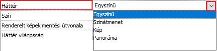 Ha aktiváljuk a render során ezt az opciót, akkor ténylegesen látszódnak ezek a felületek majd a képen. Ez az opció legyen aktív. Háttér Háttérnek választhat színt vagy képet is.
