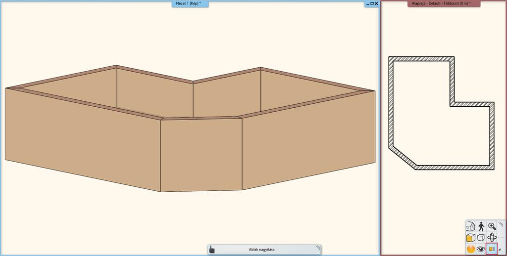2. Workshop: ARCHLine.XP Alapozó 67 2.3.4. 3D nézet kezelése A 3D nézet ablakban dolgozva csakúgy, mint a 2D rajz kezelése során, nagyíthatja és kicsinyítheti a tartalmat, valamint mozgathatja azt.