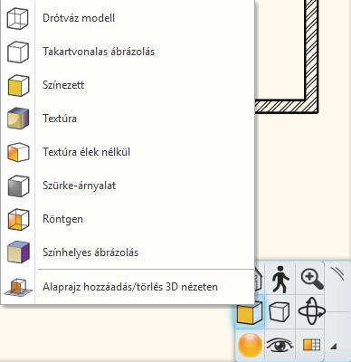 A NaviBár további lehetőségeivel egyelőre nem foglalkozunk, folytatjuk az alaprajz további szerkesztését. 2.3.6.