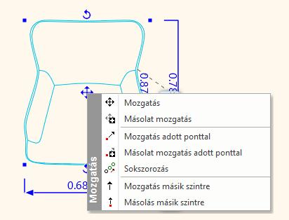 A megjelenő színes markerek közül kattintson arra, amelyik egy körbe forduló nyilat ábrázol sötétkék színben. Ez a Forgatás marker.