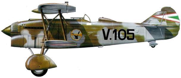 The first aircraft used by the squadron were Fiat CR.
