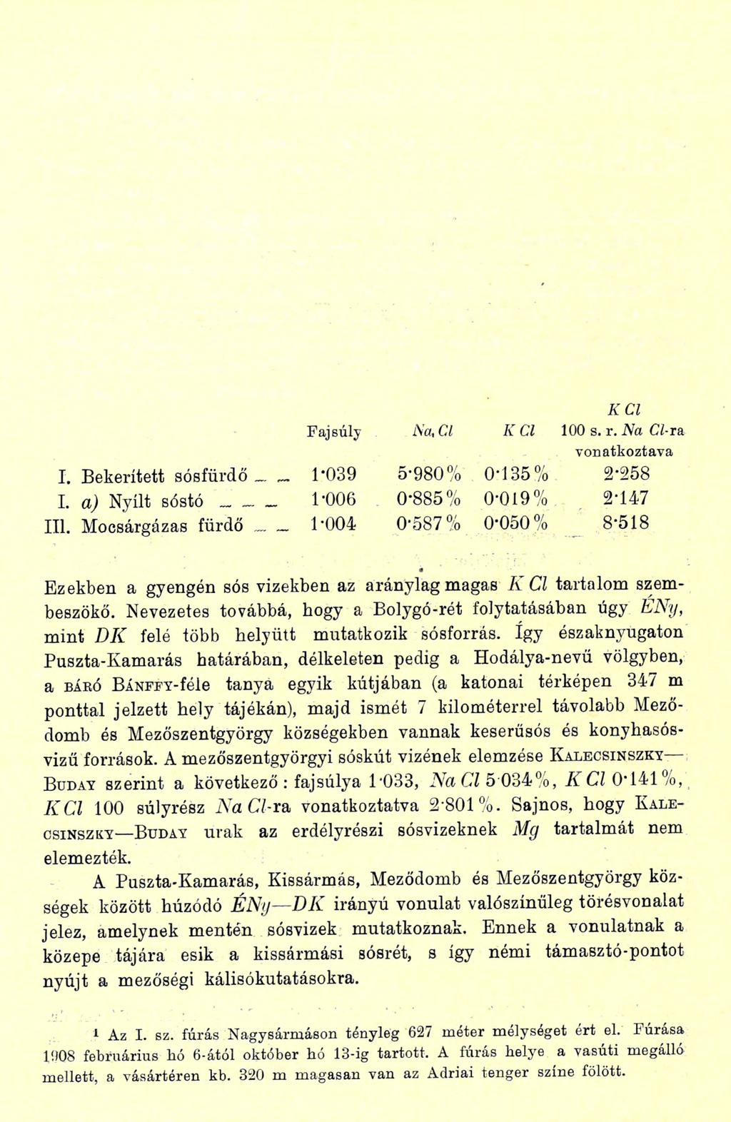 176 Dí PAPP KÁROLY (2 ) többet;1 emiatt ez a fúrás a geológiai viszonyok felderítésére teljes képet nem adhat.