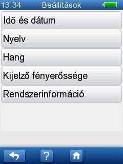 9 AccuScreen beállítások 9 AccuScreen beállítások Az AccuScreen a AccuScreen Beállítások menü és a AccuLink segítségével konfigurálható.