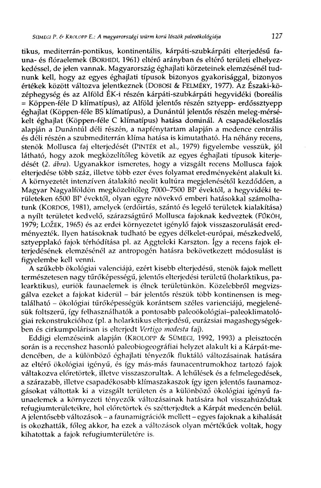 SÜMEGI P. & KROLOPP E.