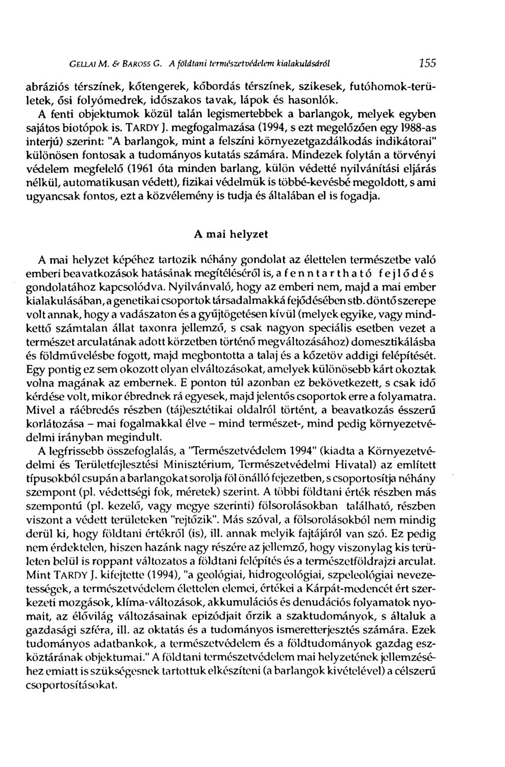 GELLAI M. & BAROSS G.