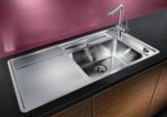 BLANCOSTATURA 6 S-I Selyemfényű rozsdamentes acél Kitűnően kombinálható célszerű design Nemes jelenség, korszerű, kiegyensúlyozott formájú Letisztított, nagyvonalú csepegtető, hangsúlyozott