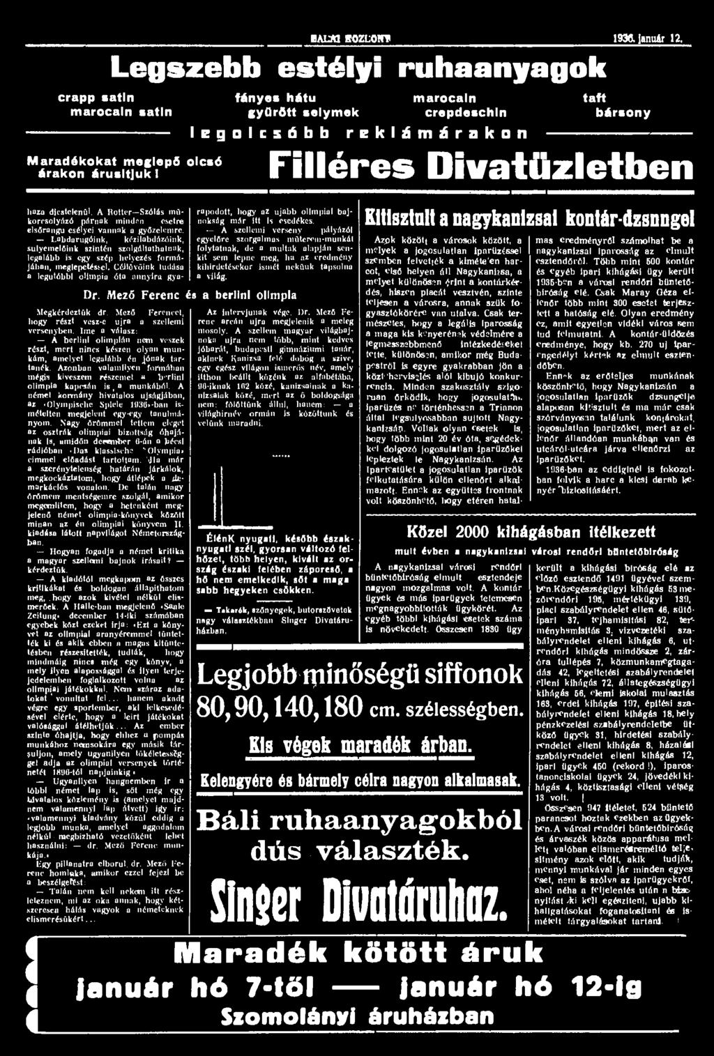 crapp satin marocaln 1ALM ROZLON* 1936.»nutr 12.
