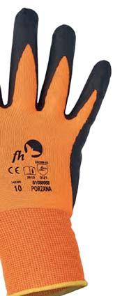 Mănuși tricotate din poliester necusute, cu strat specialgrip în palma și pe degete, manșetă elastică 3122 PORZANA 01080068 96 XXX MÉRETEK