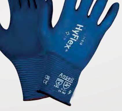 nailon-spandex de densitate 15, strat de protecţie pe palmă, manşetă