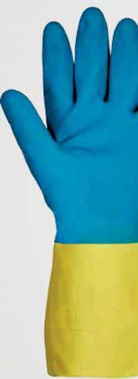Mănuşi de latex natural, cu 0,7 mm grosime, imersate în neopren,