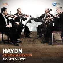 HAYDN VONÓSNÉGYESEK PRO ARTE QUARTET 7 CD 0190295869182 C14 Joseph Haydn: Vonósnégyesek B-dúr,C-dúr op. 1 No.1,6 B-dúr, F-dúr op.3 No. 4, 5 Esz-dúr, C-dúr, D-dúr, f-moll op.20 No.