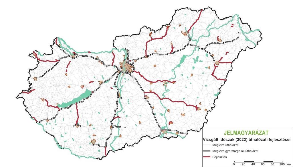 A tervezési terület környezetében az alábbi elemek található: 21.