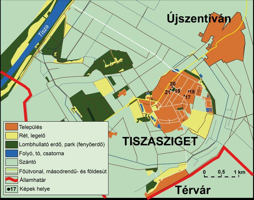 5.17. ábra. Tiszasziget térképe (szerk.: Karancsi Z.