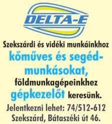 5 MUNKÁT KERES-KÍNÁL Fűnyírást vállalok. Tel.