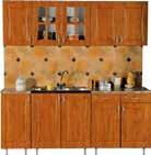E-200 6 elemes MDF frontos konyha munkalappal,