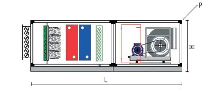 TYPICAL LAYOUT > Air intake with damper.