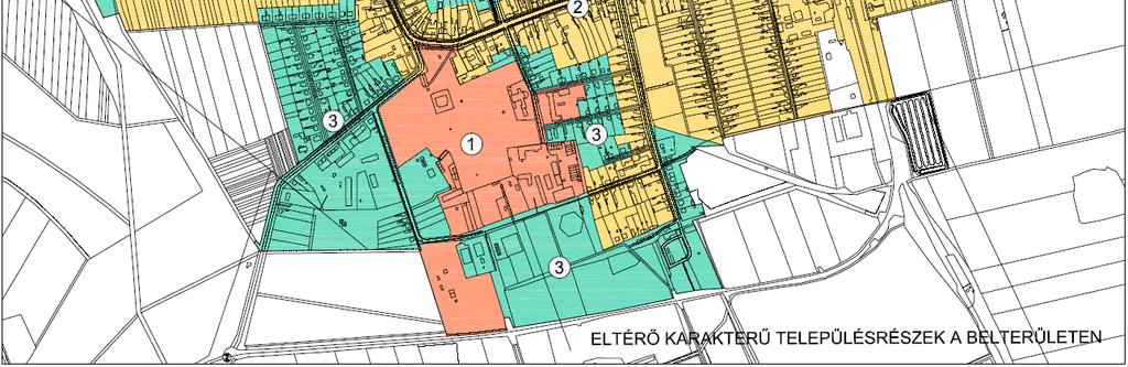 TÖRTÉNETI KASTÉLY EGYÜTTES A volt uradalmi központhoz tartozó területek: a kastély és parkja, volt uradalmi magtár és istálló területe, Felső és Alsómajor, Kertészudvar, a mai mezőgazdasági