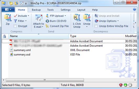 xsd) került hozzáadásra. Az XSD fájl (summary.xsd) az XML fájl (summary.xml) elemeit és attribútumait határozza meg, és azt ez utóbbi fájl struktúrájának hitelesítésére lehet használni.