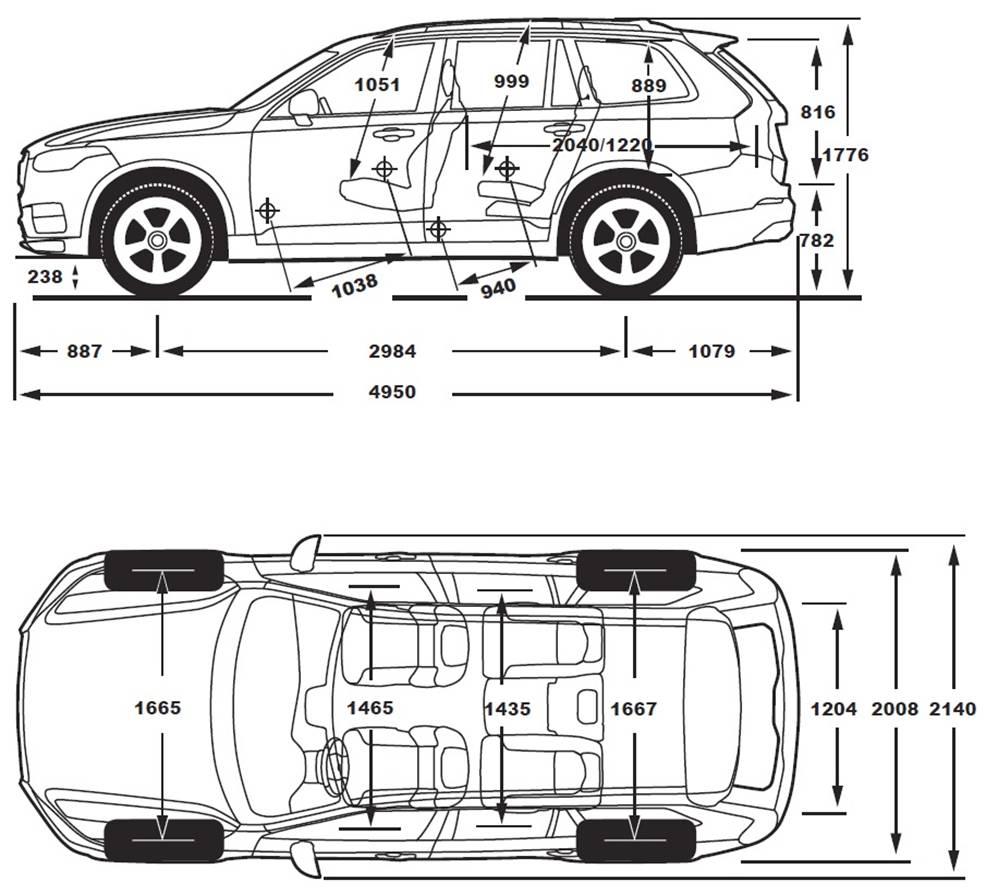 8 VOLVO XC90 MŰSZAKI ADATOK MOTOROK Motortípus T5 AWD AUT T6 AWD AUT T8 TWIN ENGINE D5 AWD AUT 4hengeres, 16 szelepes, közv. befecsk.