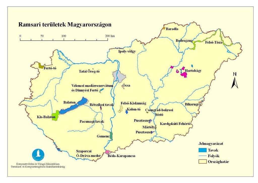5. Tanulmányozza figyelmesen a hazai Ramsari Egyezménybe felvett vizes élőhelyek listáját! A felsoroltak közül melyik Magyarország egyben elsőként alapított nemzeti parkja? (1) 6.